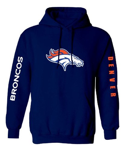 Sudadera Mod Denver Broncos Nfl Estampado En Vinil