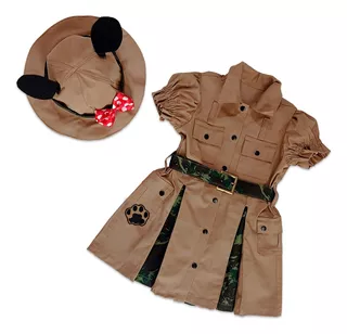 Fantasia Minnie Safari Vestido Infantil