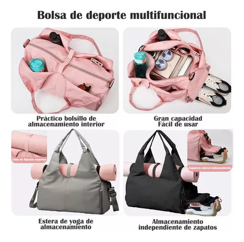 Maleta Deportiva Con Compartimento Para Zapatos Para Mujer