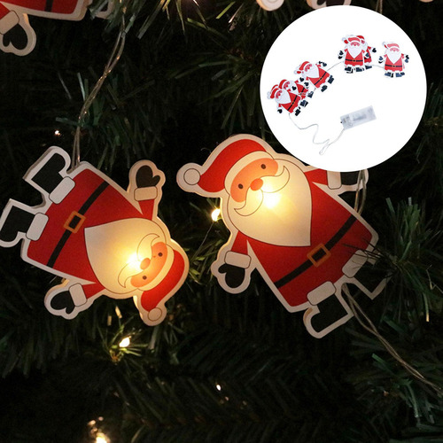 4 Guirnalda De Luces Navideñas De Papá Noel, 4 Piezas