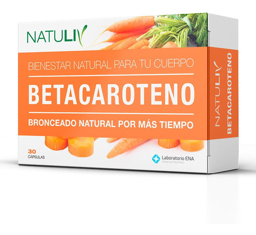 Betacaroteno 30 Caps Natuliv Bronceado Natural