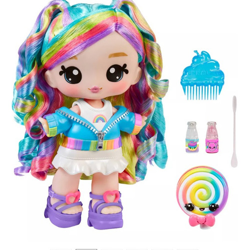 Yummiland Skyler Rainbow Belt Muñeca Grande / B