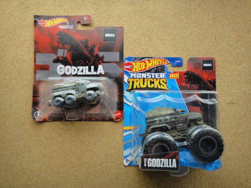 Hot Wheels  Godzilla Monster Trucks & Character Cars