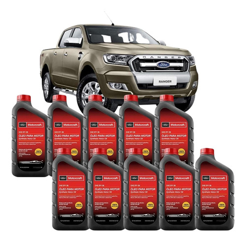 Kit 10l Óleo 5w30 Motorcraft Ranger Diesel 2.5 2019 2020