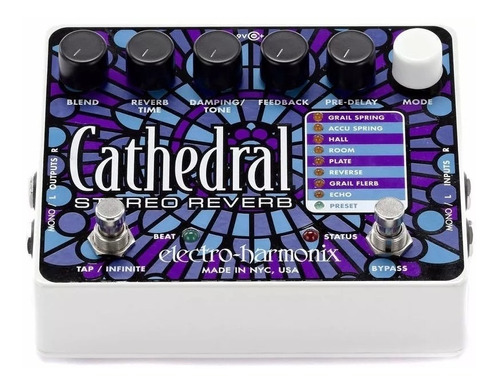 Pedal Electro Harmonix Cathedral Programable Stereo Reverb