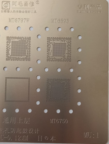 Stencil Reballing Mtk Mt6795w Mt6797w Mt6595 Mt6750 Mt6732
