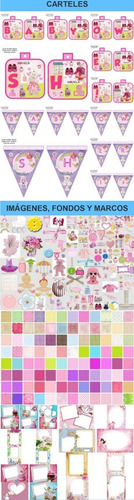 Kit Imprimible Baby Shower Girl Niña 100% Editable