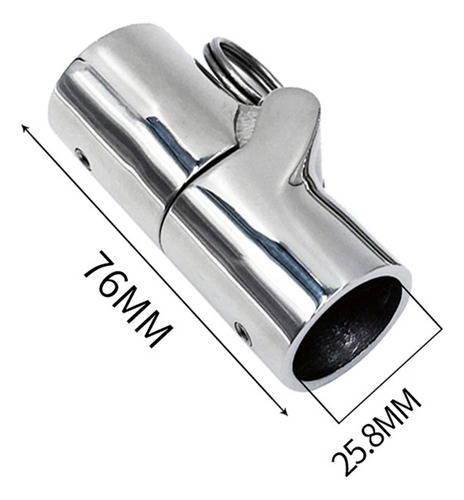 Conector De Tubo De Barco Para Corrimão Encaixe 25mm