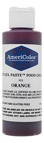 Colorante Alimenticio En Gel Naranja, 4.5 Oz.