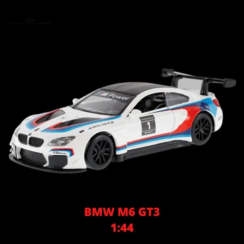 Miniatura Carro Esportivo BMW M6 GT3 Escala 1/44 - Azul