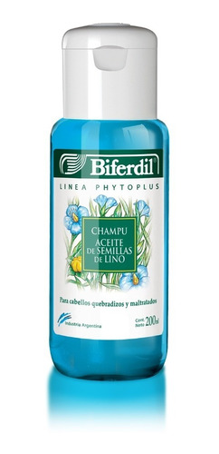 Shampoo Biferdil Aceite De Semillas De Lino X 200 Ml