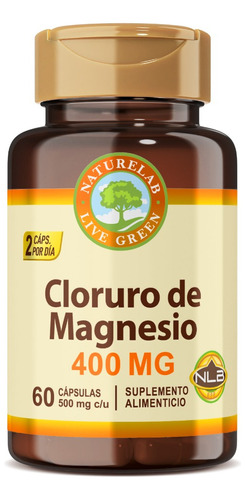Cloruro De Magnesio - 60 Cápsulas De 400mg - Naturelab Sabor Sin sabor