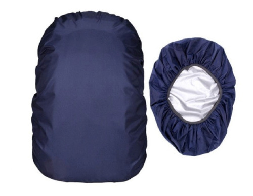 Capa Mochila Impermeável Proteção Chuva Média Azul Marinho