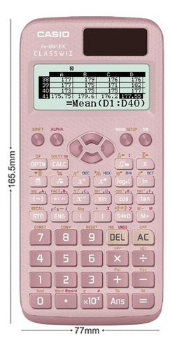 Calculadora Científica Fx-991ex Classwiz 552 Func Color Rosa