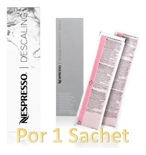 Descalcificador Nespresso X 1 Sobre/ Sachet