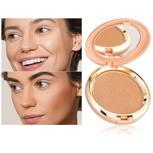 Oulac Shimmer Bronzer Powder Maquillaje Cara Compacta 55gb5