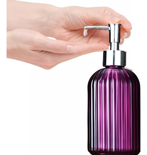 Dispenser Vidrio Detergente Jabón Líquido Shampoo 
