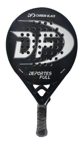 Paleta De Padel Modelo Df Black Carbon Carbono + ! Color Negro