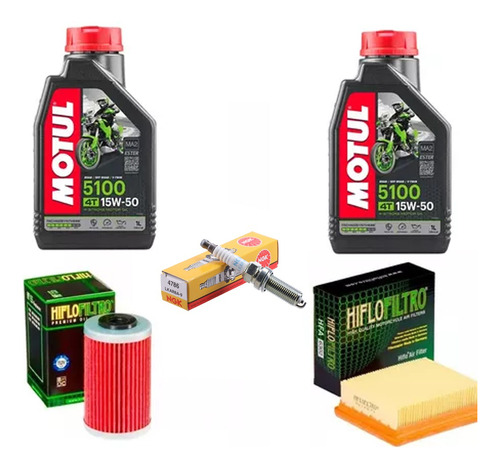 Kit Service Ktm Duke 200 390 Filtros + Aceites + Bujia Ryd