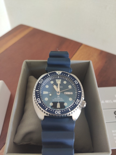 Seiko Turtle 773 +vidro Safira+pulseira Borracha Orig