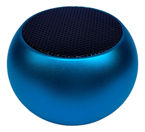 Caixinha Som Bluetooth Mini Speaker Metal 3w Portátil Azul
