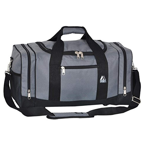 Everest Sporty Crossover Duffel Bag, Dark Grey, One Size