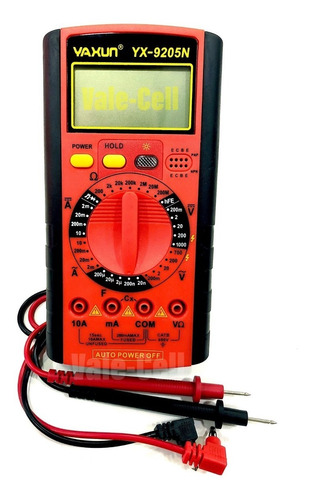 Tester Digital Yaxun Yx-9205n Multimetro Medidor Voltaje
