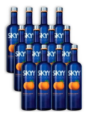 Skyy Infusions Vodka Apricot X12u 750ml Summer Edition