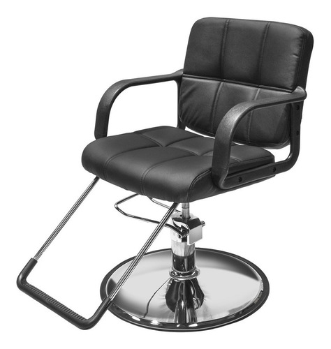 Imagen 1 de 9 de Silla Estetica Sillon Cuadrado Hidraulico Ajustable Barbero