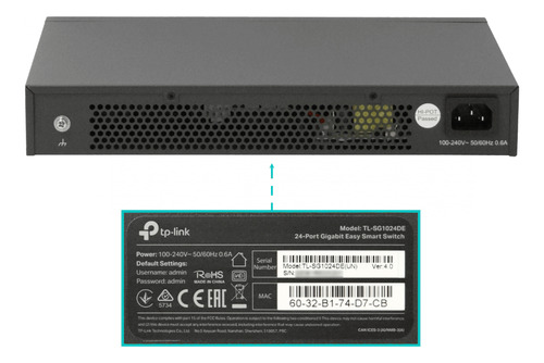 Tp-link 24-1000 Switch Easy-smart Rack Semi-administrable