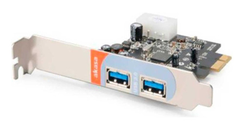 Placa Pci Express Com 2 Portas Usb 3.0 - Akasa - Ak-pccu3-01