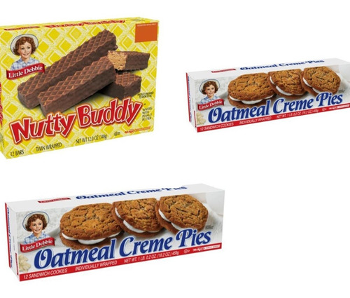 2 Galletas De Avena + 1 Nutty Buddy Little Debbie