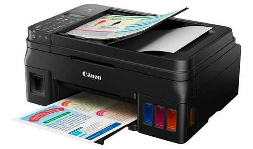 Impressora a cor multifuncional Canon Pixma G4110 com wifi preta 100V/240V