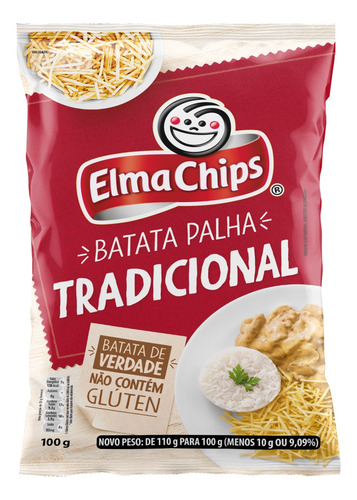 Batata Palha Tradicional Elma Chips sem glúten 100 g