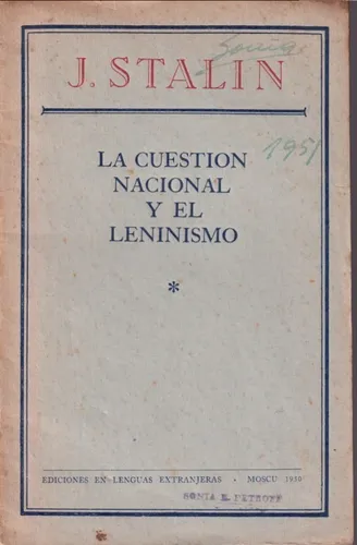 comprar La Cuestion Nacional Y El Leninismo 
