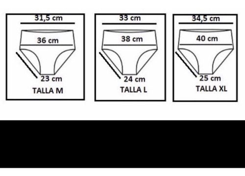 Imagen 4 de 4 de Pack 12 Calzones Mujer Tiro Alto Algodón Nuevo Peruano M-xl