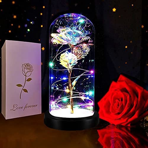 Flores Artificiales Galaxy Flower Rose Gifts Colorful Artif 