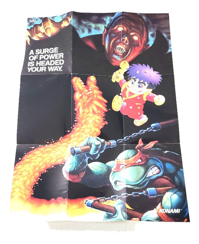 Snes Poster Original Tortugas Ninja Tmnt Castlevania Goemon