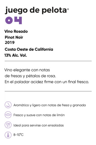 Vino Rosado Pinot Noir Y Vino Tinto Juego De Pelota