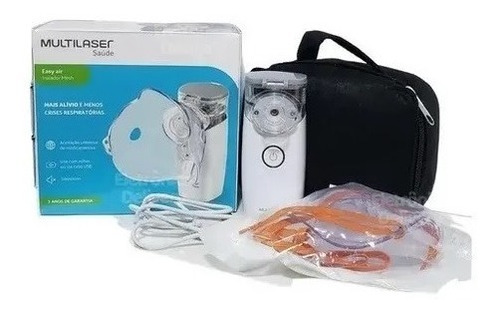 Inalador Nebulizador Mesh Air Mask Branco Multilaser Sem Fio