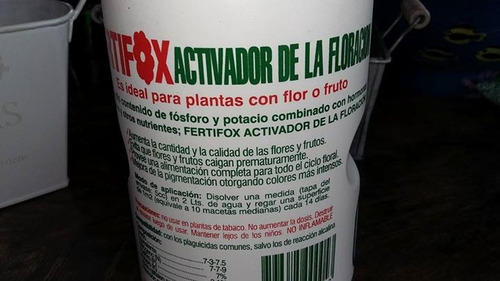 Imagen 2 de 4 de Fertifox Activador De La Floracion 1 L Hormona Envios