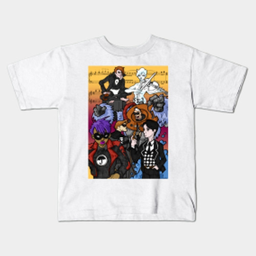 Remera Freekomic The Umbrella Academy Niño Solo Blanco C 15