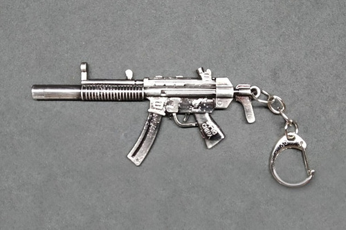 Imagem 2 de 2 de Chaveiro Arma Rifle Mp5sd | Free Fire Fortnite Pubg