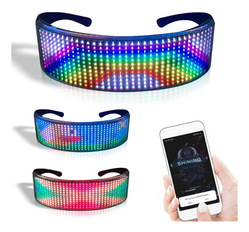 Gafas Led Bluetooth Noche Fiesta Rave