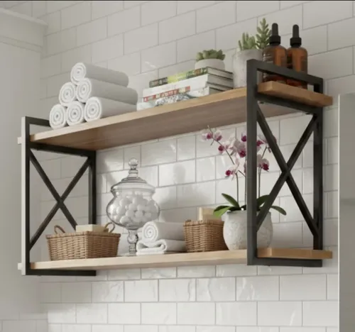 Prateleira No Estilo Industrial X Decorativa Minimalista