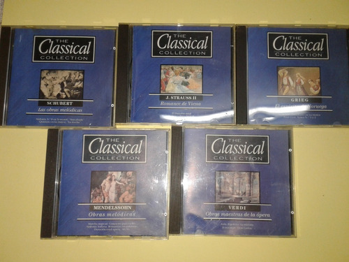 The Classical Collection Verdi Grieg Schubert Strauss 6 Cd