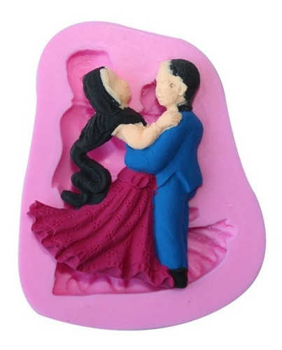 Molde Silicona Baile Novios Reposteria Fondant