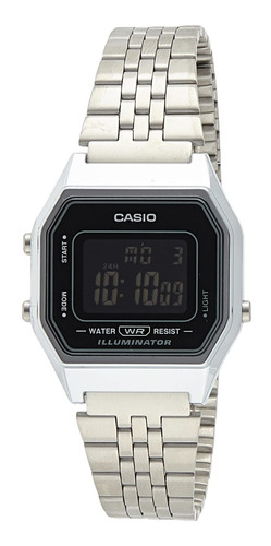 Reloj Mujer Casio Eaw-la-680w Cuarzo Pulso Plateado En Acero
