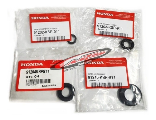 Kit Juego Retenes Motor Original Honda Xr 150 L Moto Sur