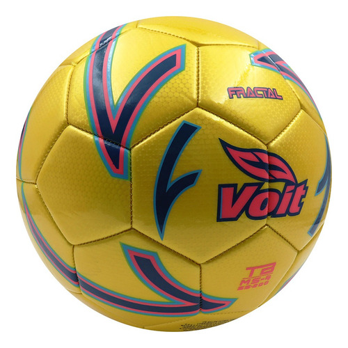 Balón Fútbol #4 Fractal Multicolor Amarillo, Blanco, Verde Multicolor